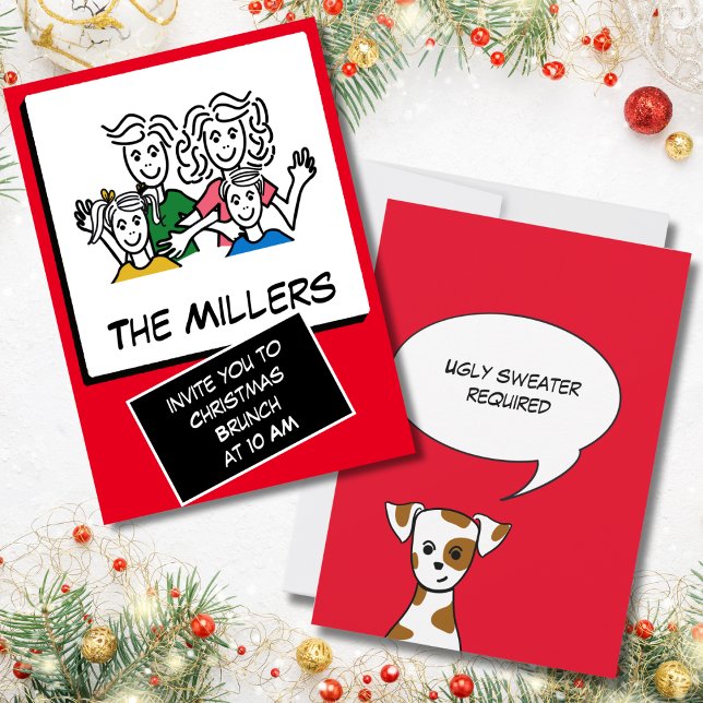 Convites Brunch de Natal Instantâneo Moderno (Criador carregado)