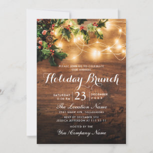 Convites Brunch de Natal Russo