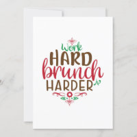 Brunch de Natal trabalhar duro mais duro