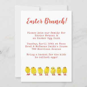 Convites Brunch de Páscoa