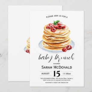 Convites Brunch do Bebê Panqueca
