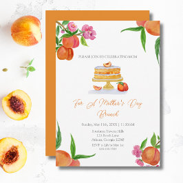 Convites Brunch do Dia das Mães com Flores de Cerejeira em