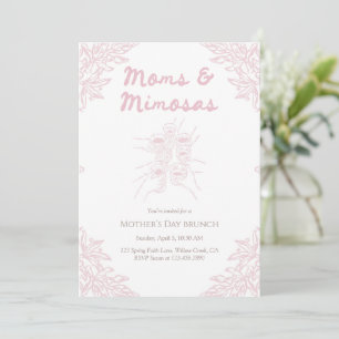 Convites Brunch do Dia das Mães com Mimosas