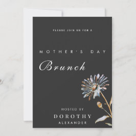 Convites Brunch do Dia das Mães em Aquarela Floral