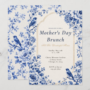 Convites Brunch do Dia das Mães em Chinoiserie