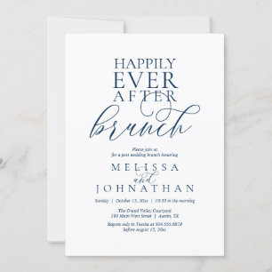 Convites Brunch do Felizes para Sempre, Casamento Moderno e