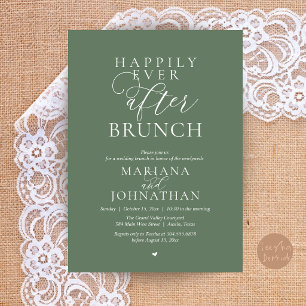 Convites Brunch do Felizes para Sempre, Casamento Moderno e