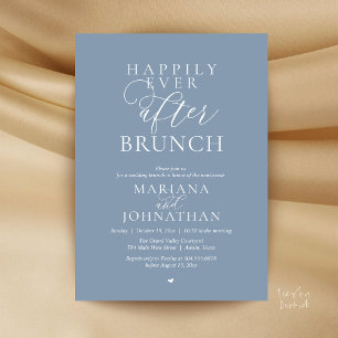 Convites Brunch do Felizes para Sempre, Casamento Moderno e