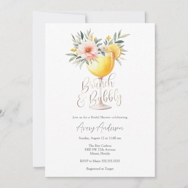 Convites Brunch e Chá de panela (Frente)