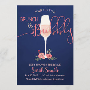 Convites Brunch e Chá de panela Bubble convidam