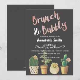 Convites Brunch e Chá de panela chalkboard bubble