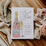 Convites Brunch e Chá de panela de champanhe de bolha<br><div class="desc">Bubble e Chá de panela Brunch. A maioria do texto é editável. Clique em Personalizar para editar. Itens correspondentes na nossa loja,  Design do Partido Cava.</div>