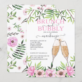 Convites Brunch e Chá de panela de espuma personalizados