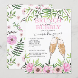 Convites Brunch e Chá de panela de espuma personalizados