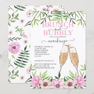 Convites Brunch e Chá de panela de espuma personalizados