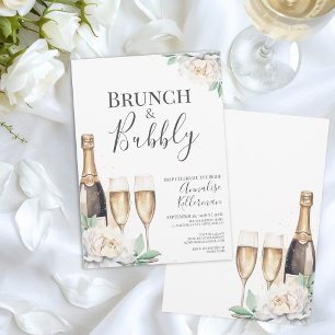 Convites Brunch e Espumante Chá de Noiva