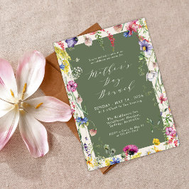 Convites Brunch Floral Chic Colorido Dia das Mães