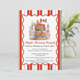 Convites Brunch Maple Morning | Panqueca de Casa de Boneca 