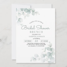Brunch Minimalista de Chá de Noiva com Floral em V