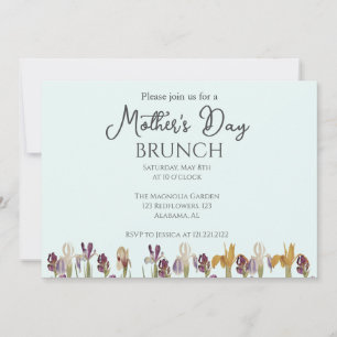Convites Brunch Personalizado no Dia das Mães   tema floral