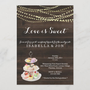 Convites Brunch Pós-Casamento na Manhã Seguinte O Amor é Do