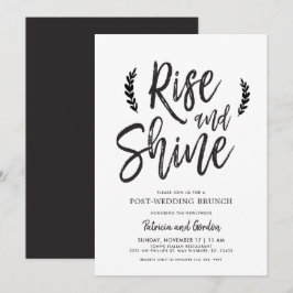 Convites Brunch pós-casamento Rise and Shine
