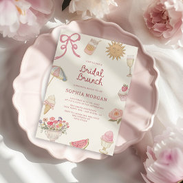 Convites Brunch Preppy Pastel Bridal