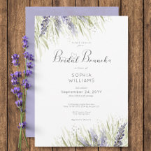 Brunch Rustic Lavanda & Sage Bridal