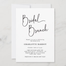 Convites Brunch Simple Bridal