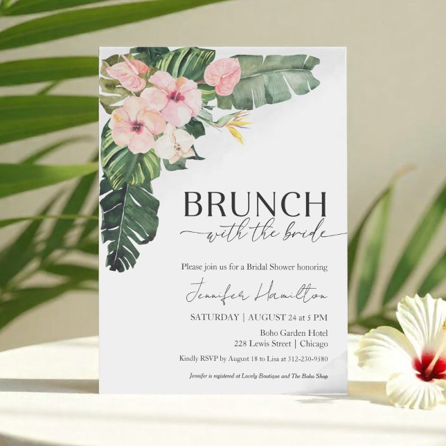 Convites Brunch tropical com Chá de panela (Criador carregado)