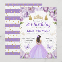 Brunette Princess Birthday