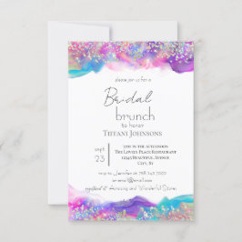 Convites Brunt Bridal Holográfico de Glitter de Tinta Difun