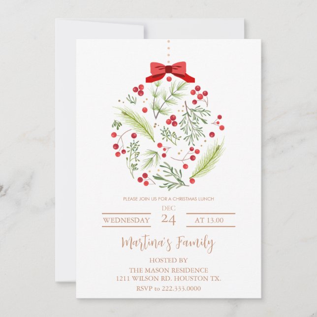 Convites Brunt de Natal (Frente)