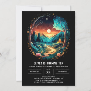 Convites Brushwood Adventure Aguarda Wonderland Birthday