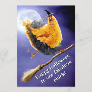 Convites Bruxa de Frango em Vassoura