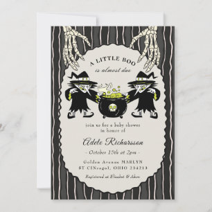 Convites Bruxa Vintage Halloween