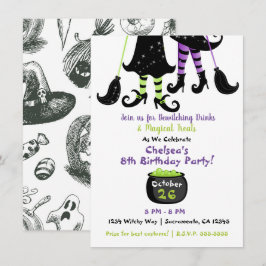 Convites Bruxas Caprichosas Feitiçaria Moderna Aniversário 