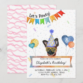 Convites Bruxelas Griffon deixa Festa de aniversário de cac