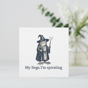 Convites Bruxo Sapo Ansioso Engraçado ADHD Neurodiversidade