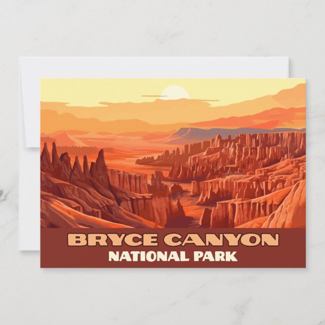 Convites Bryce Canyon National Park Mounts Utah (Frente)