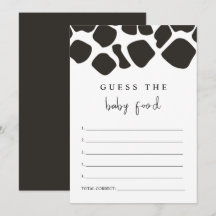 BRYNDLE Modern Cow Impressão adivinha o jogo da Co