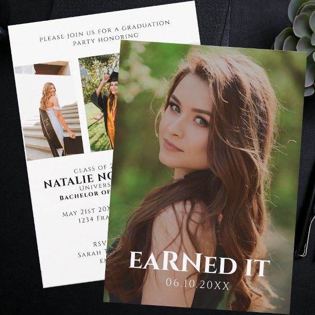 Convites BSN RN Enfermeira Festa de formatura escolar (Criador carregado)