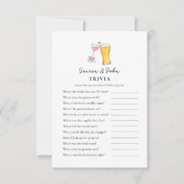 Convites Bubbles and Brew Jogos de Trivia para Chá de Casa