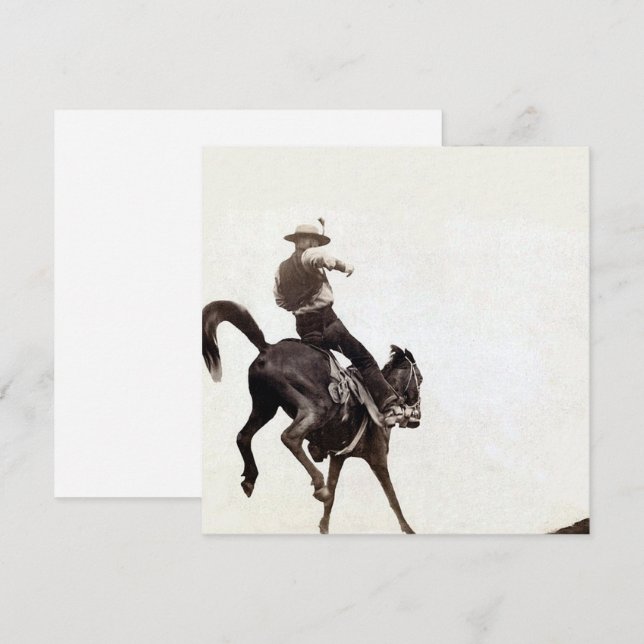 Convites Bucking Bronco (Frente/Verso)