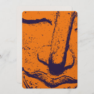 Convites Buddha Face Zen Harmony Buddhahood Orange