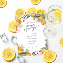 Convites Budget Main Squeeze Lemon Wreath Bridal Shower