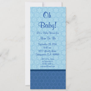 Convites Bue Stars Modern Boy Baby Shower 2 B602