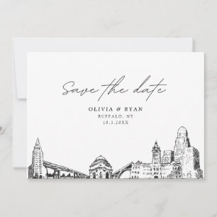 Convites Buffalo NY Wedding Save the Date Modern