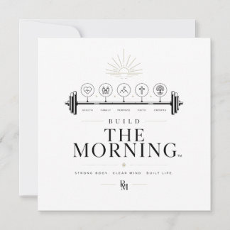 Convites Build The Morning™ | Premium Morning Routine Lifes