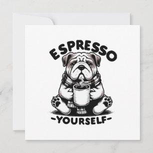 Convites Bulldog Espresso Quente